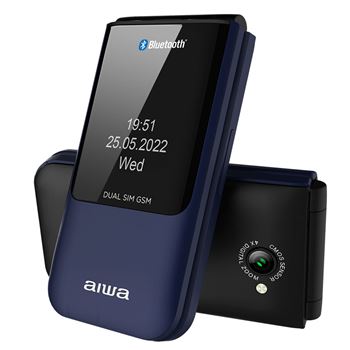 Aiwa teléfono móvil flip senior multifunción 2.4" azul fp-24bl - FP-24BL_B02
