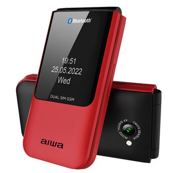 Aiwa teléfono móvil flip senior multifunción 2.4" rojo fp-24rd - FP-24RD_B02