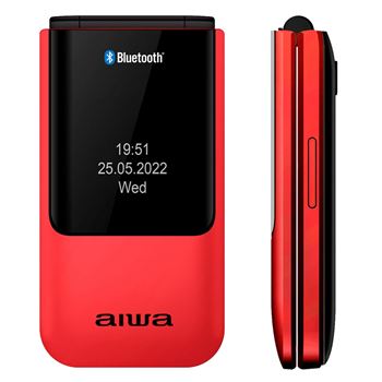 Aiwa teléfono móvil flip senior multifunción 2.4" rojo fp-24rd - FP-24RD_B01