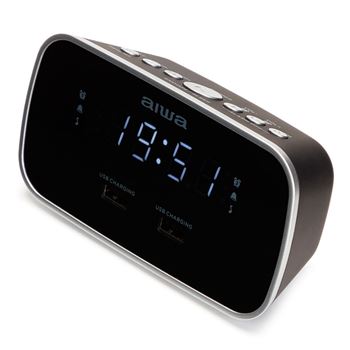 Aiwa radio reloj digital con 2 usb cru-19bk - CRU-19BK_B00