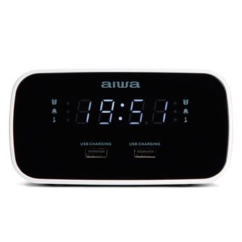 Aiwa radio reloj digital con 2 usb cru-19bk - CRU-19BK_B01