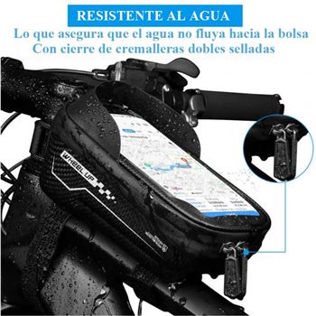 Soporte bicicleta con bolsa impermeable para móvil 6.5" fsd1590 - FSD1590_B01