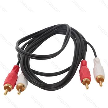 Aigostar cable 2 rca macho a 2 rca macho 1.5m audio ag73 - AG73