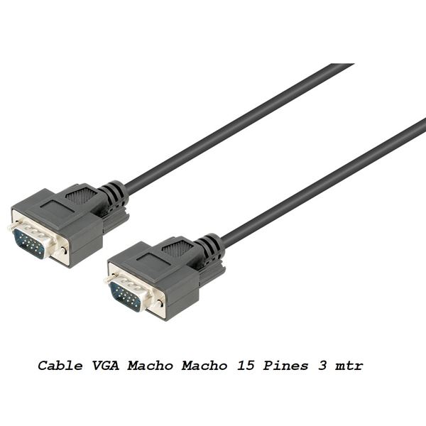 Cable vga m a vga m 3mt monitor 15p wir1722 - WIR1722