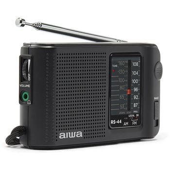 Aiwa radio am/fm a pilas c/auricular y funda rs-44 - RS-44_B01