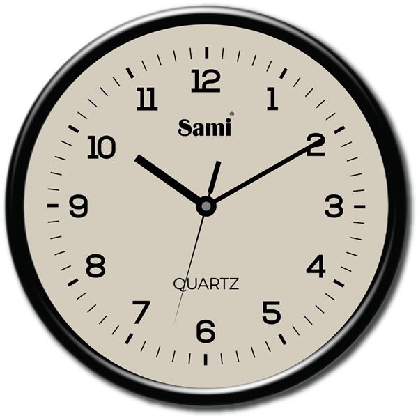 Sami reloj de pared redondo 35 cm negro rsp-11570 - RSP-11570